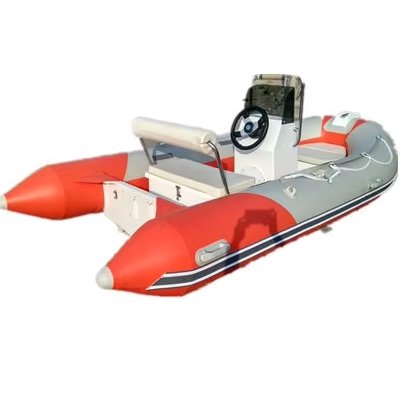 Speed Hypalon RIB 360 Inflatable Fast Rib Boat for Water Sports Fishing Luxury Yacht Fiberglass Hull Outboard Engine